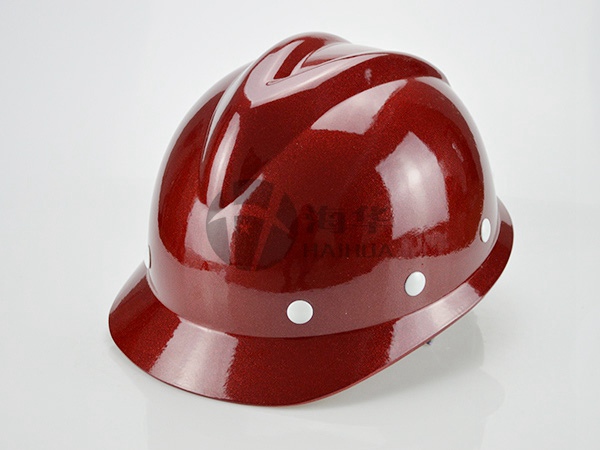 B6型玻璃钢安全帽酒红色